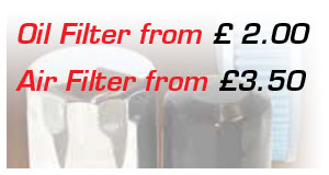 Oil & Air Filters: Oil Filters from £2:00 Air Filters from £3.50